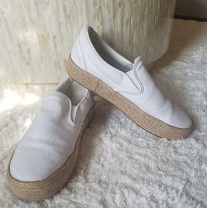Women's White Vans Size 10.5